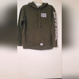 Pink Victoria's secret hoodie XS
